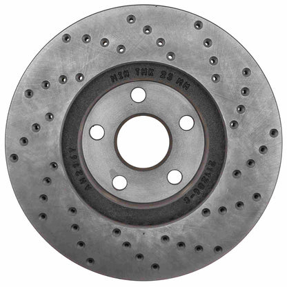 StopTech Sport Cryo Cross Drilled Brake Rotor; Front Right