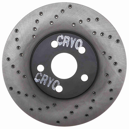 StopTech Sport Cryo Cross Drilled Brake Rotor; Front Right