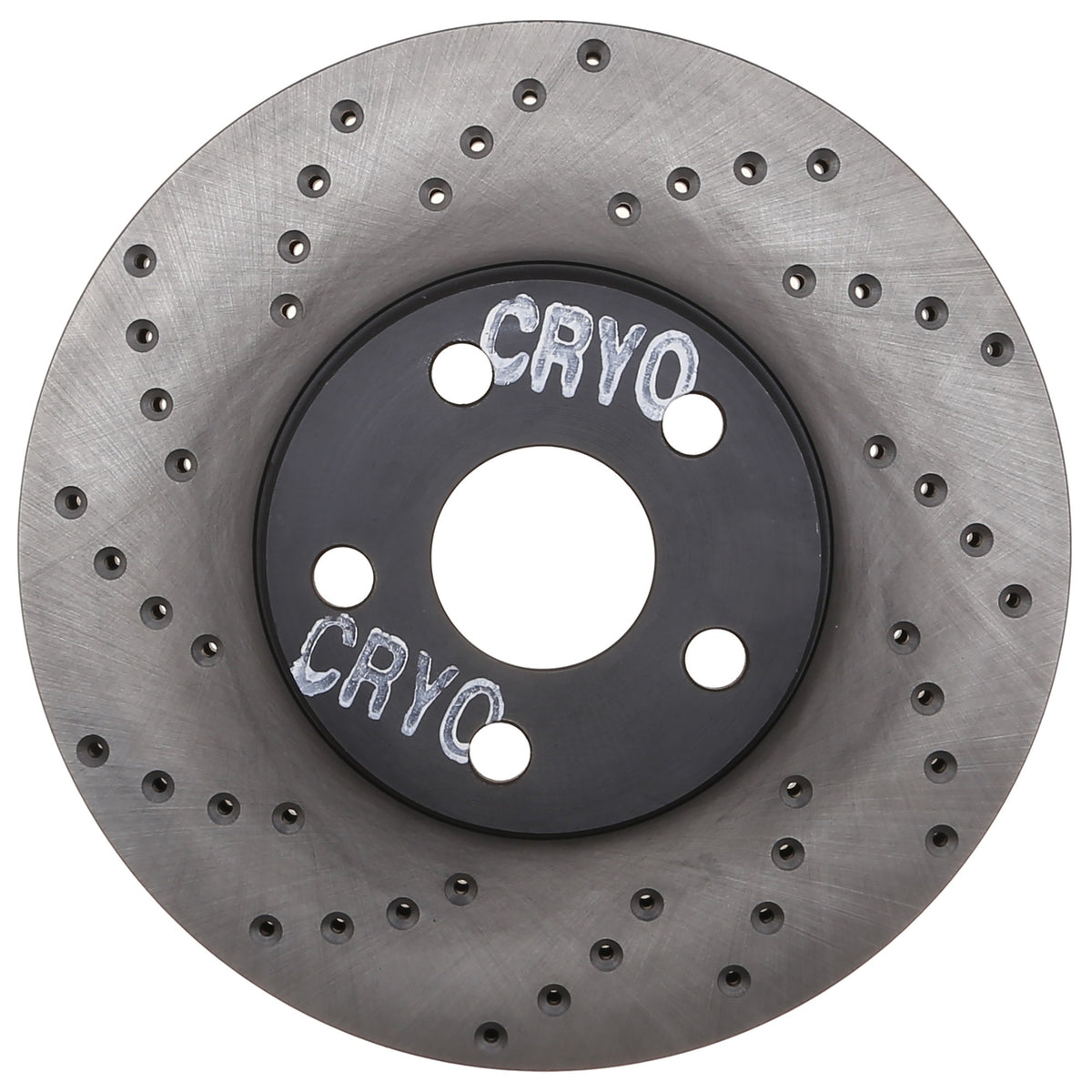 StopTech Sport Cryo Cross Drilled Brake Rotor; Front Right