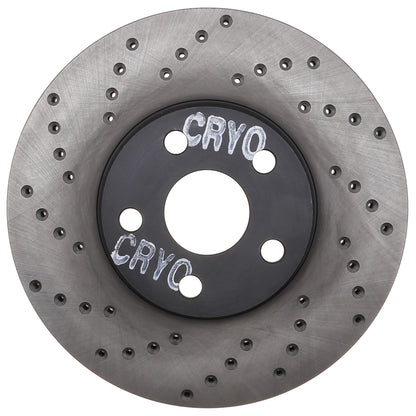 StopTech Sport Cryo Cross Drilled Brake Rotor; Front Right