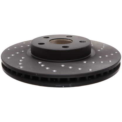 StopTech Sport Cross Drilled Brake Rotor; Front Left