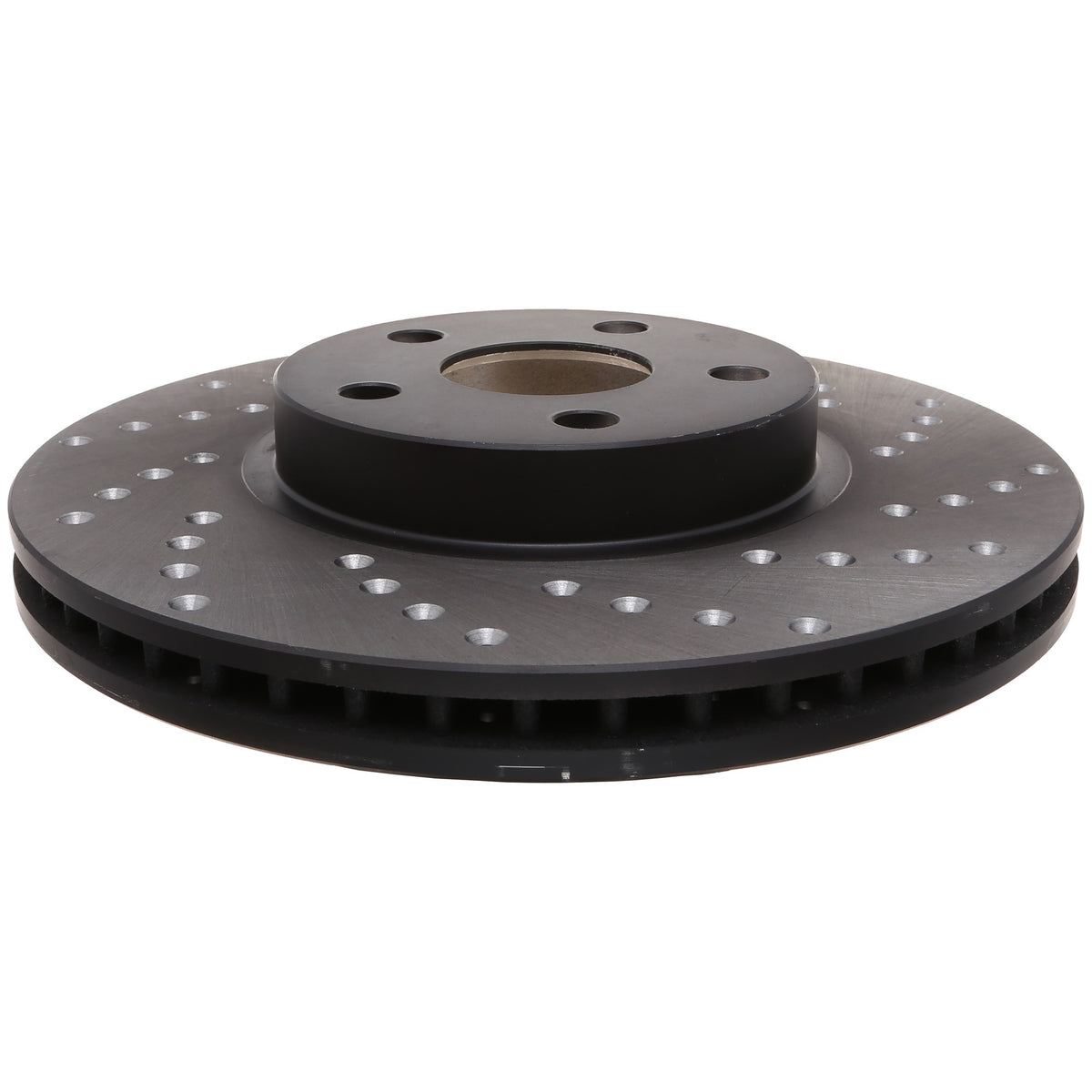 StopTech Sport Cross Drilled Brake Rotor; Front Left