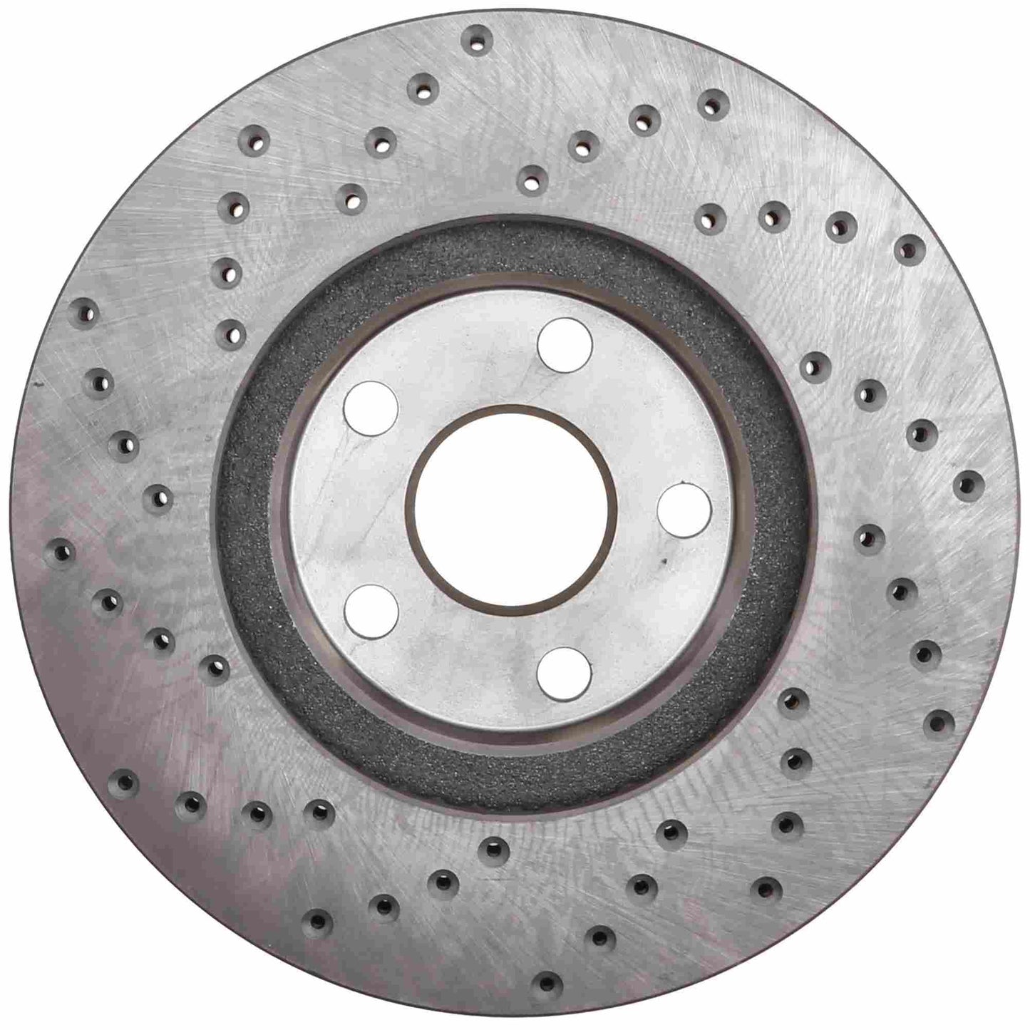 StopTech Sport Cross Drilled Brake Rotor; Front Left