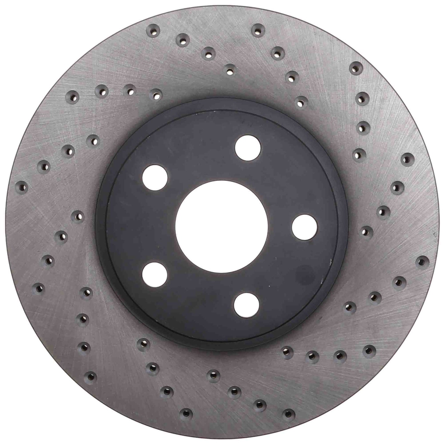 StopTech Sport Cross Drilled Brake Rotor; Front Left