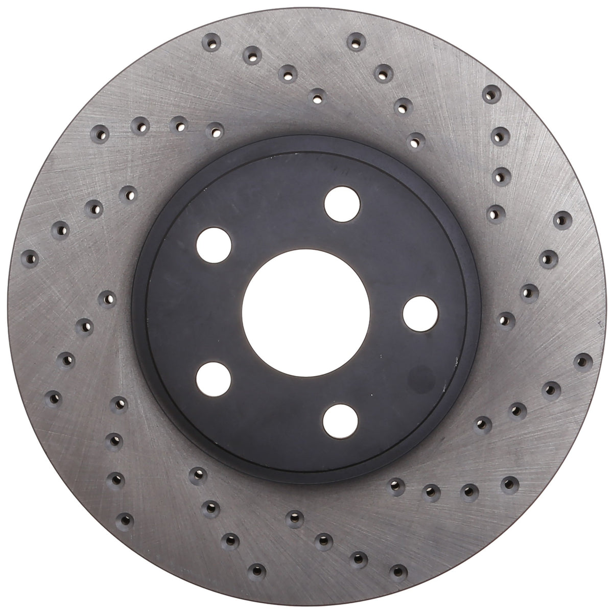 StopTech Sport Cross Drilled Brake Rotor; Front Left