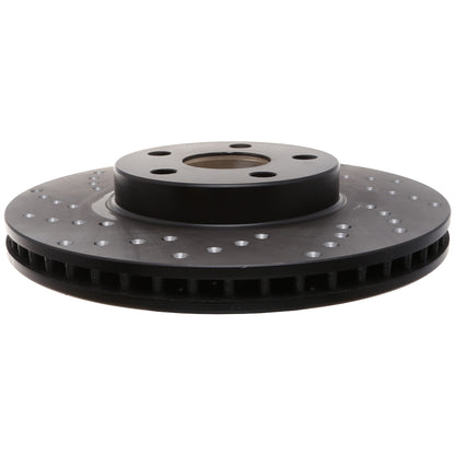 StopTech Sport Cross Drilled Brake Rotor; Front Right