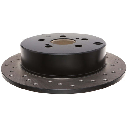 StopTech Sport Cryo Cross Drilled Brake Rotor; Rear Left