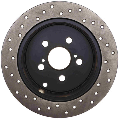 StopTech Sport Cryo Cross Drilled Brake Rotor; Rear Left