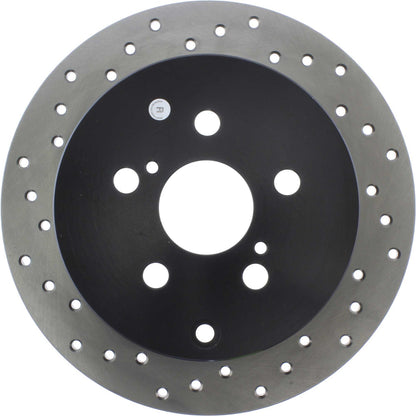 StopTech Sport Cryo Cross Drilled Brake Rotor; Rear Right