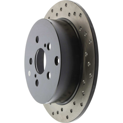 StopTech Sport Cryo Cross Drilled Brake Rotor; Rear Right