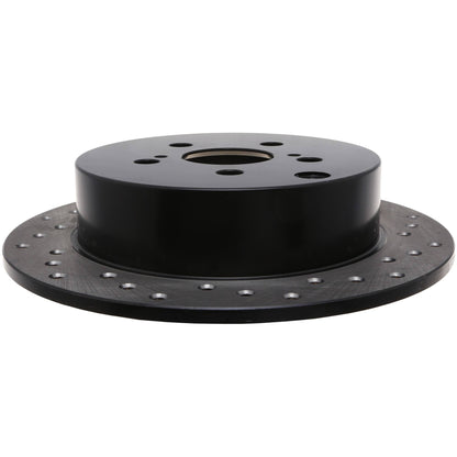 StopTech Sport Cross Drilled Brake Rotor; Rear Left