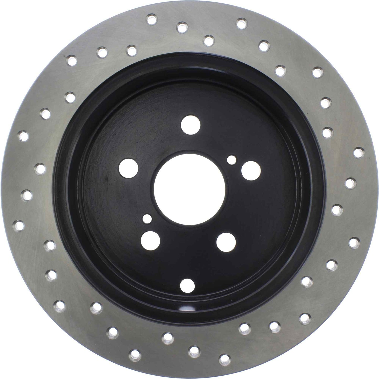 StopTech Sport Cross Drilled Brake Rotor; Rear Right