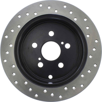 StopTech Sport Cross Drilled Brake Rotor; Rear Right