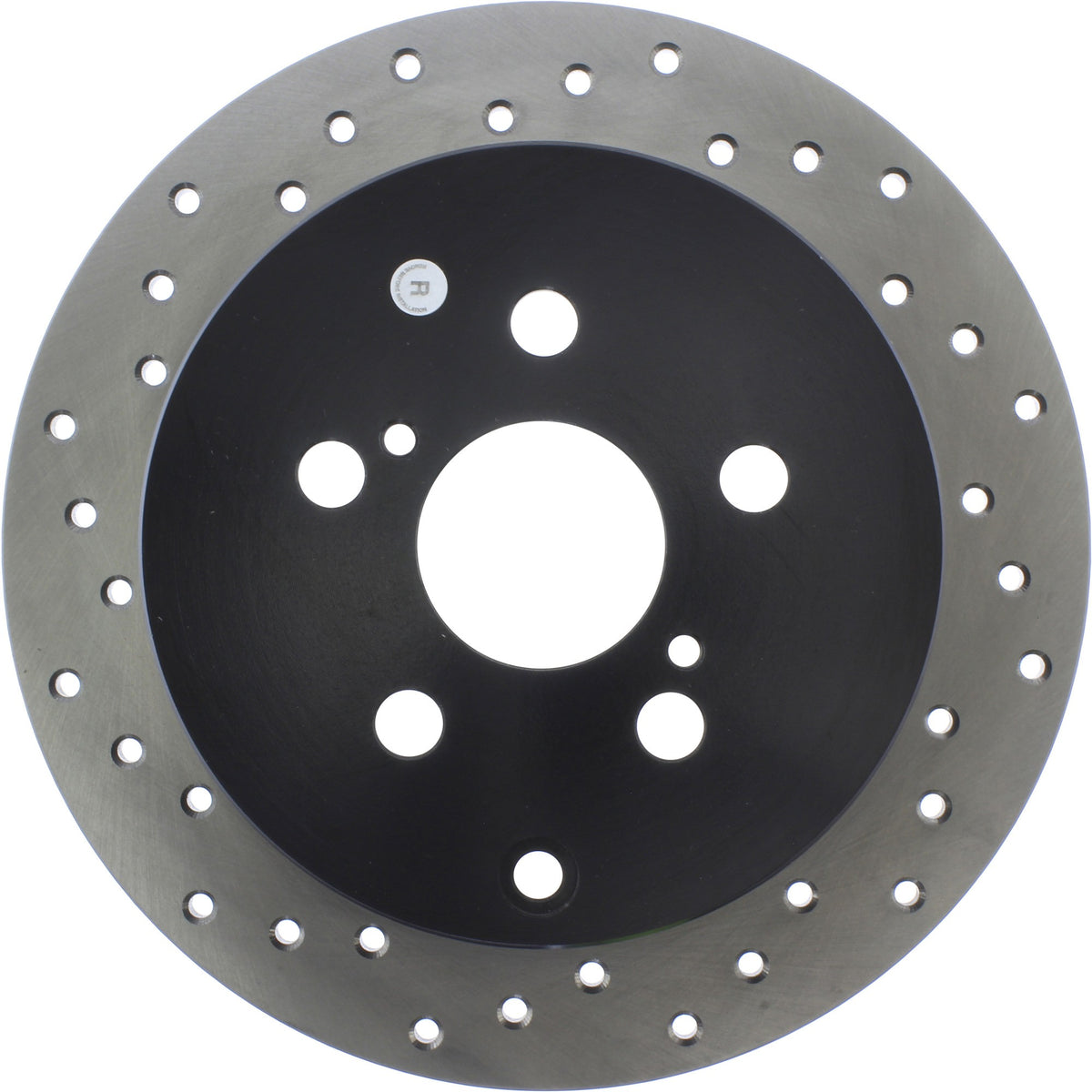 StopTech Sport Cross Drilled Brake Rotor; Rear Right