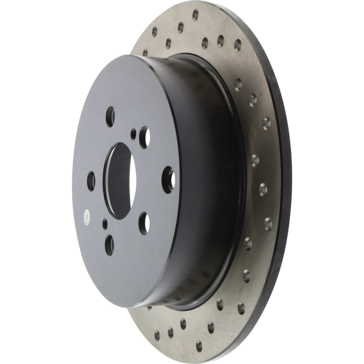 StopTech Sport Cross Drilled Brake Rotor; Rear Right