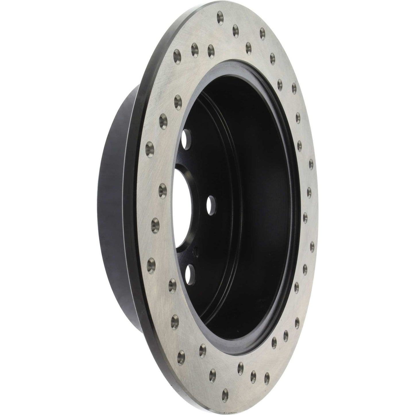 StopTech Sport Cross Drilled Brake Rotor; Rear Right