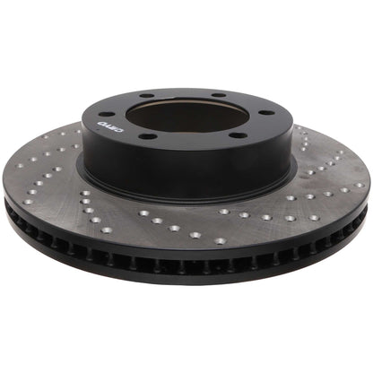 StopTech Sport Cryo Cross Drilled Brake Rotor; Front Left