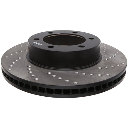StopTech Sport Cryo Cross Drilled Brake Rotor; Front Left