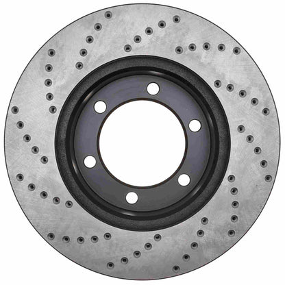 StopTech Sport Cryo Cross Drilled Brake Rotor; Front Left