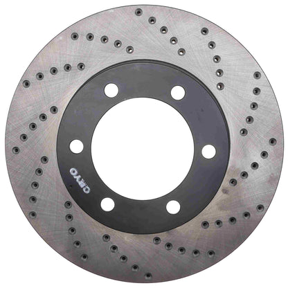 StopTech Sport Cryo Cross Drilled Brake Rotor; Front Left