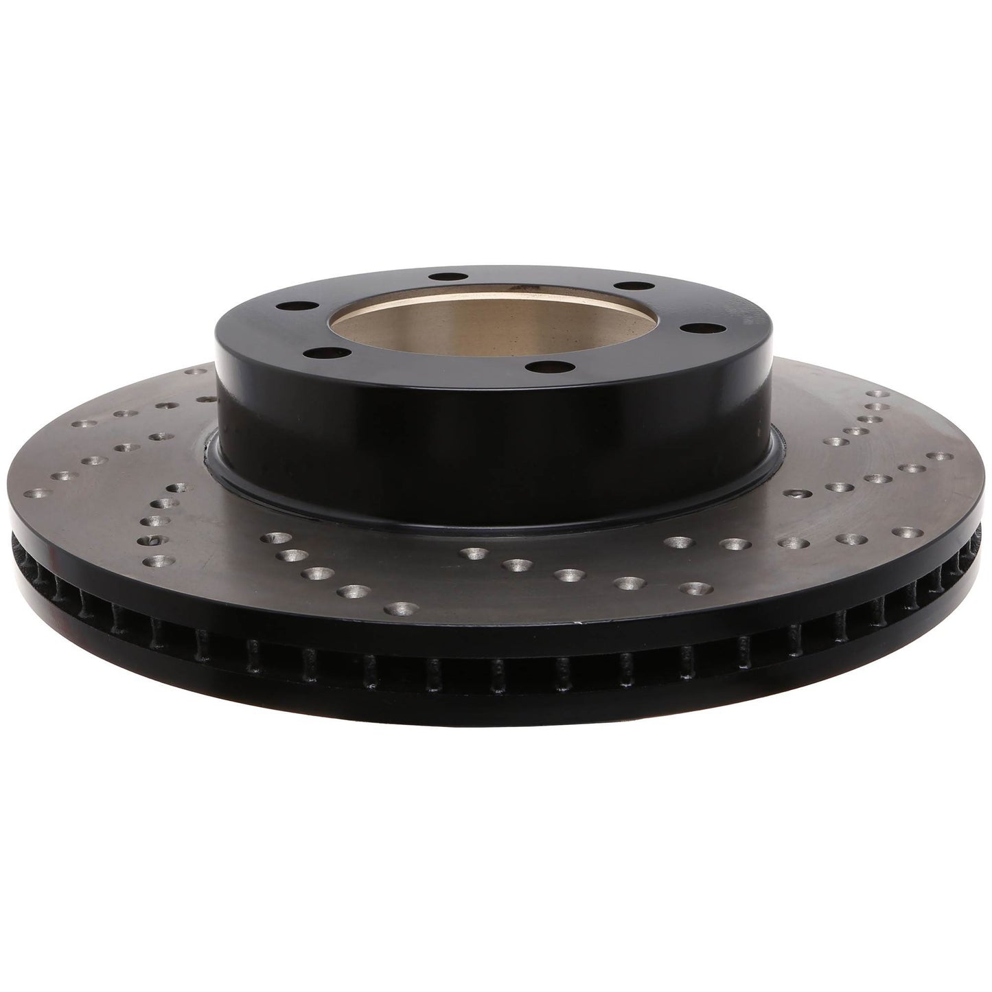 StopTech Sport Cross Drilled Brake Rotor; Front Left