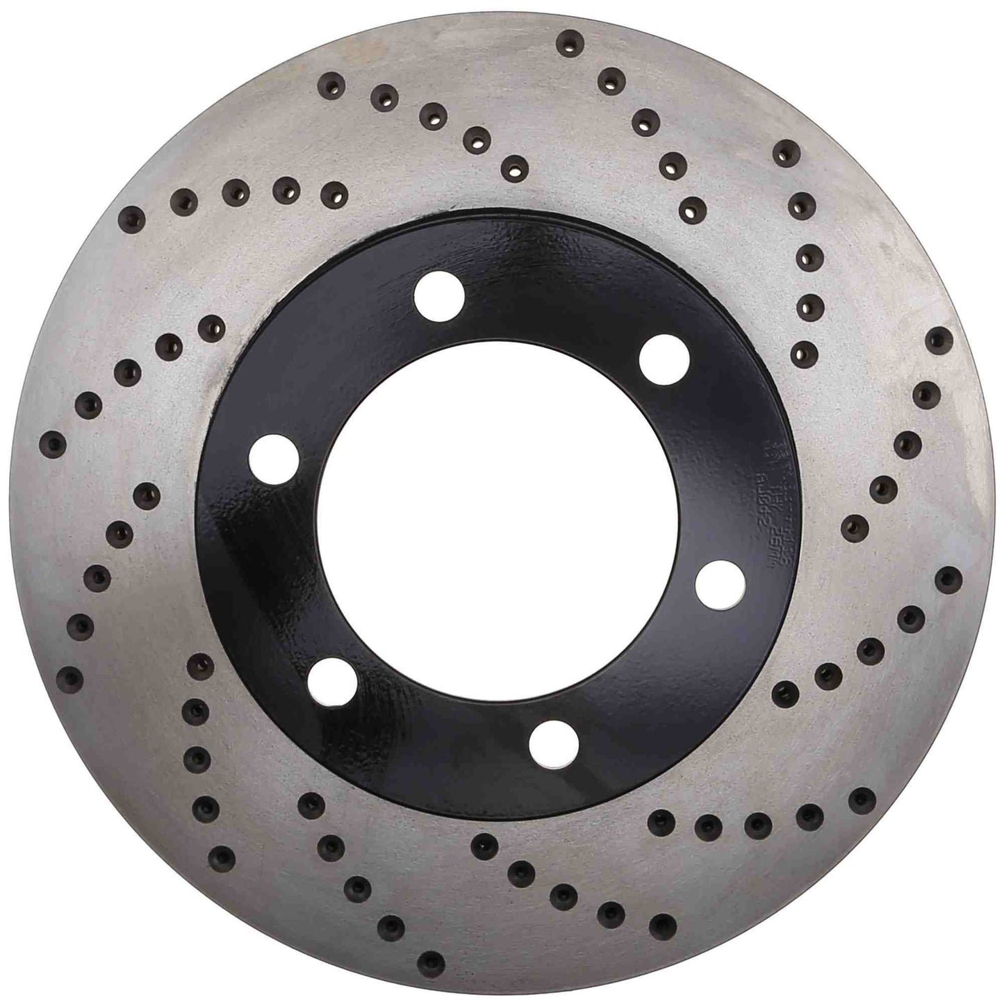 StopTech Sport Cross Drilled Brake Rotor; Front Left