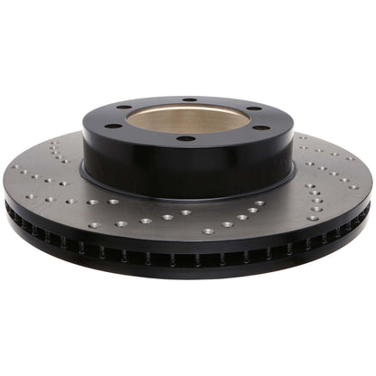 StopTech Sport Cross Drilled Brake Rotor; Front Right