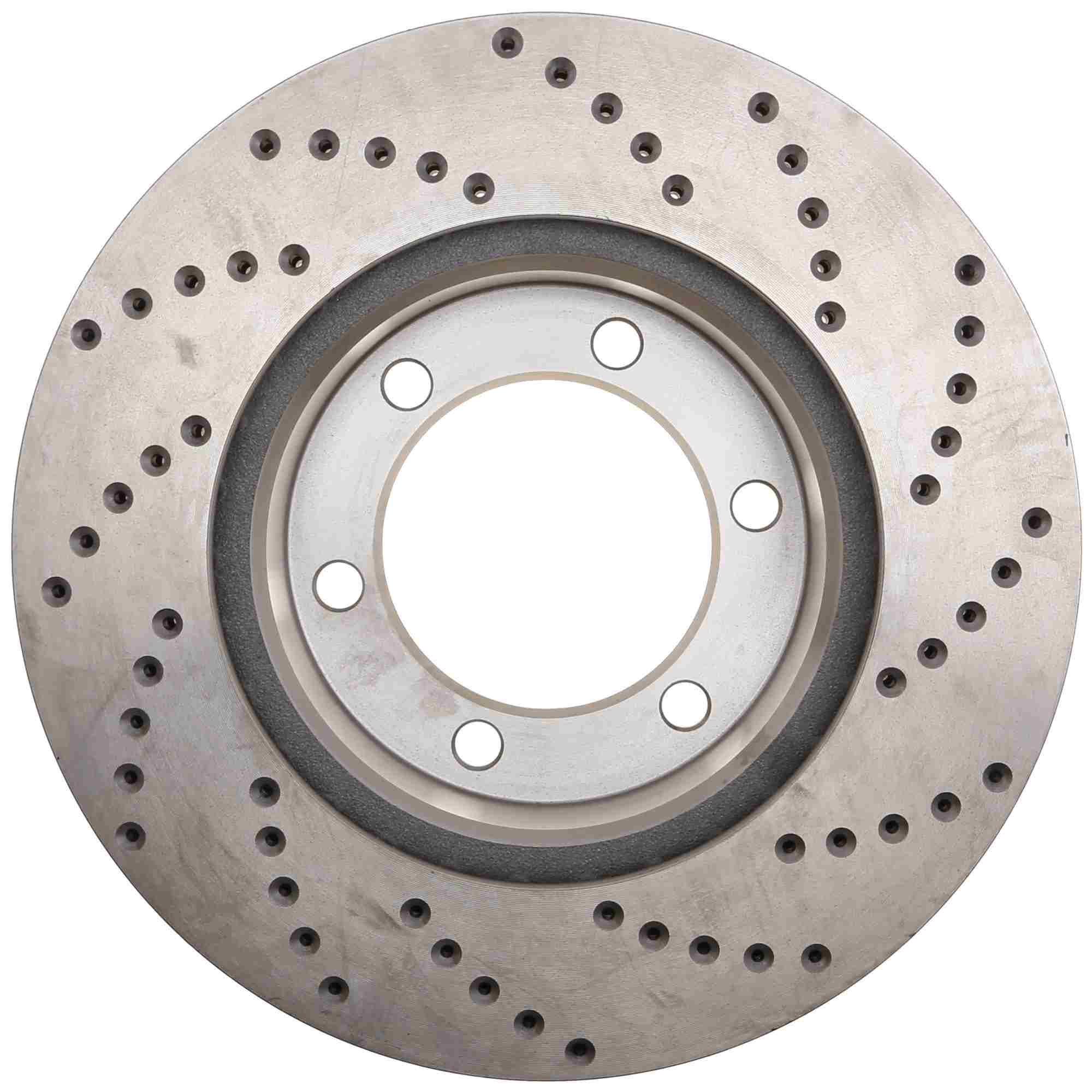 StopTech Sport Cross Drilled Brake Rotor; Front Right
