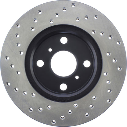 StopTech Sport Cryo Cross Drilled Brake Rotor; Front Left