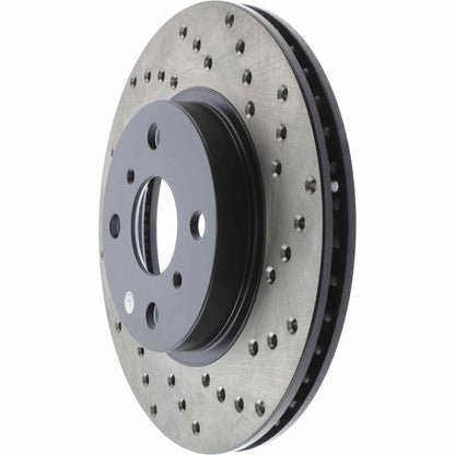 StopTech Sport Cryo Cross Drilled Brake Rotor; Front Left