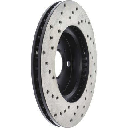 StopTech Sport Cryo Cross Drilled Brake Rotor; Front Left
