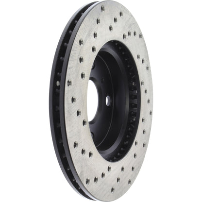 StopTech Sport Cryo Cross Drilled Brake Rotor; Front Left