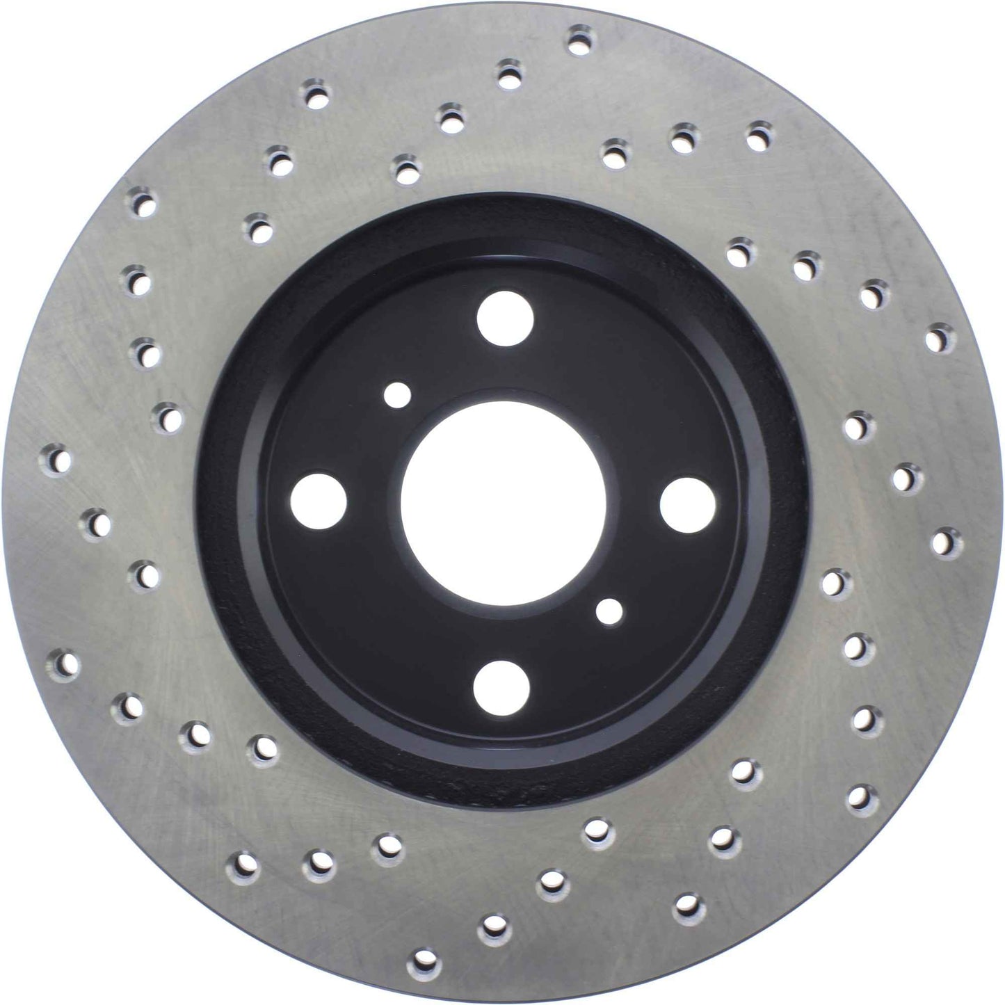 StopTech Sport Cross Drilled Brake Rotor; Front Left