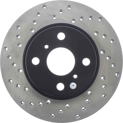StopTech Sport Cross Drilled Brake Rotor; Front Right