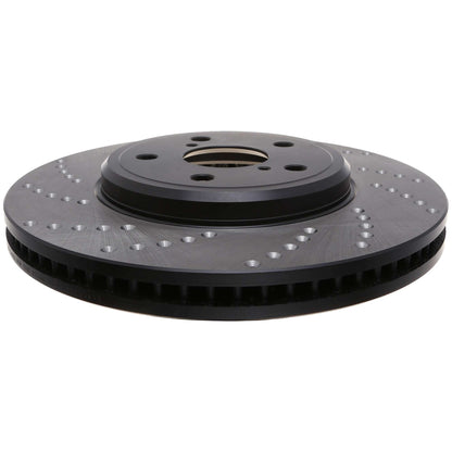 StopTech Sport Cross Drilled Brake Rotor; Front Right