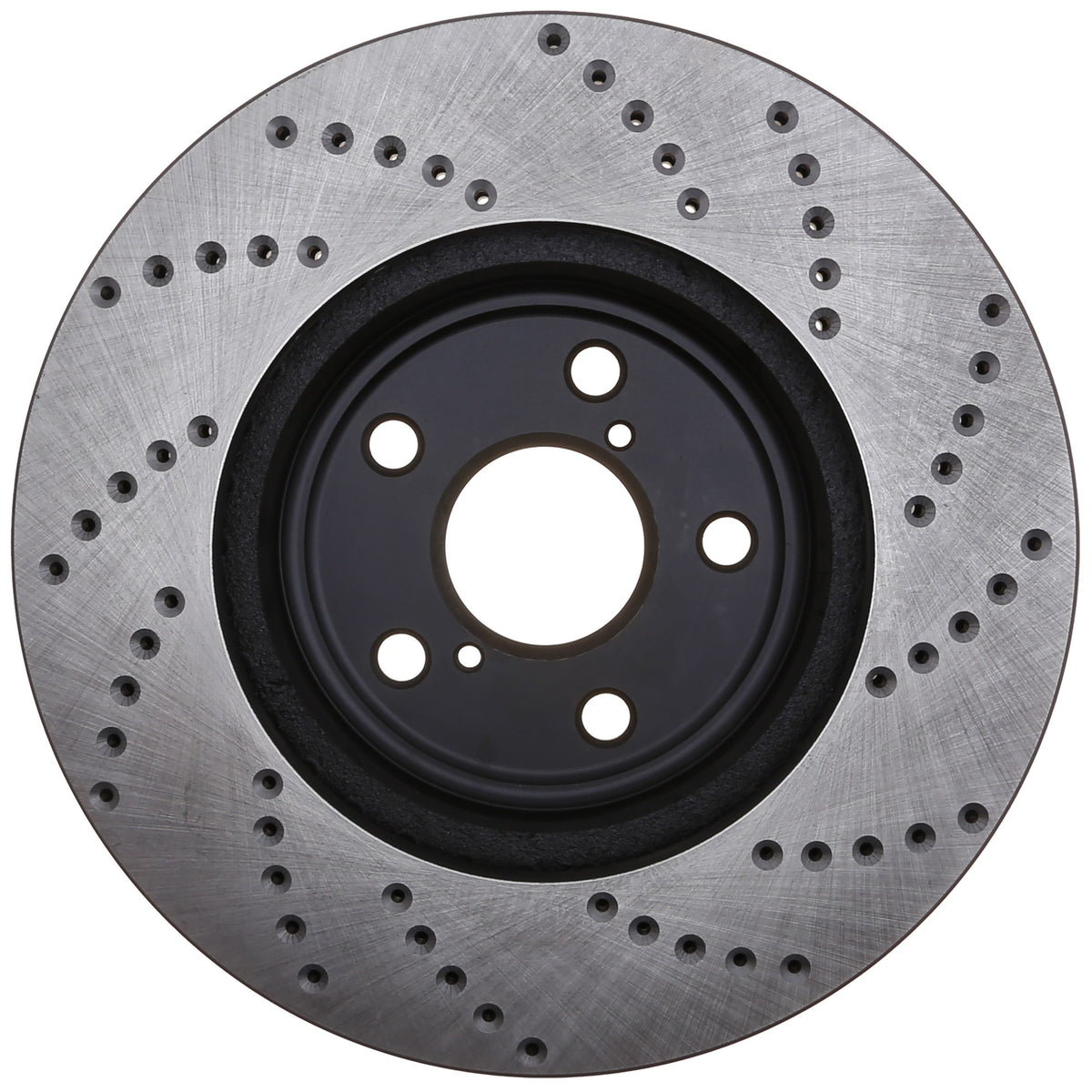 StopTech Sport Cross Drilled Brake Rotor; Front Right