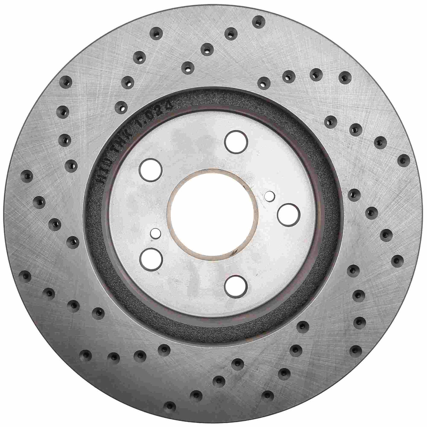 StopTech Sport Cross Drilled Brake Rotor; Front Left