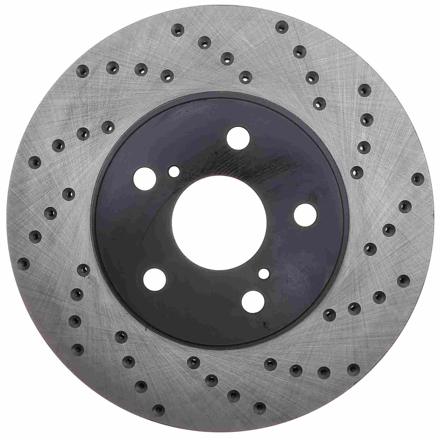 StopTech Sport Cross Drilled Brake Rotor; Front Left