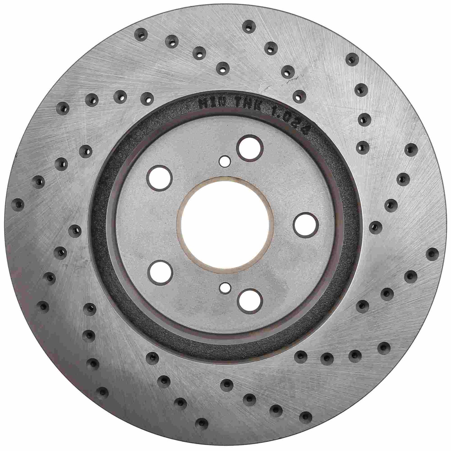 StopTech Sport Cross Drilled Brake Rotor; Front Right