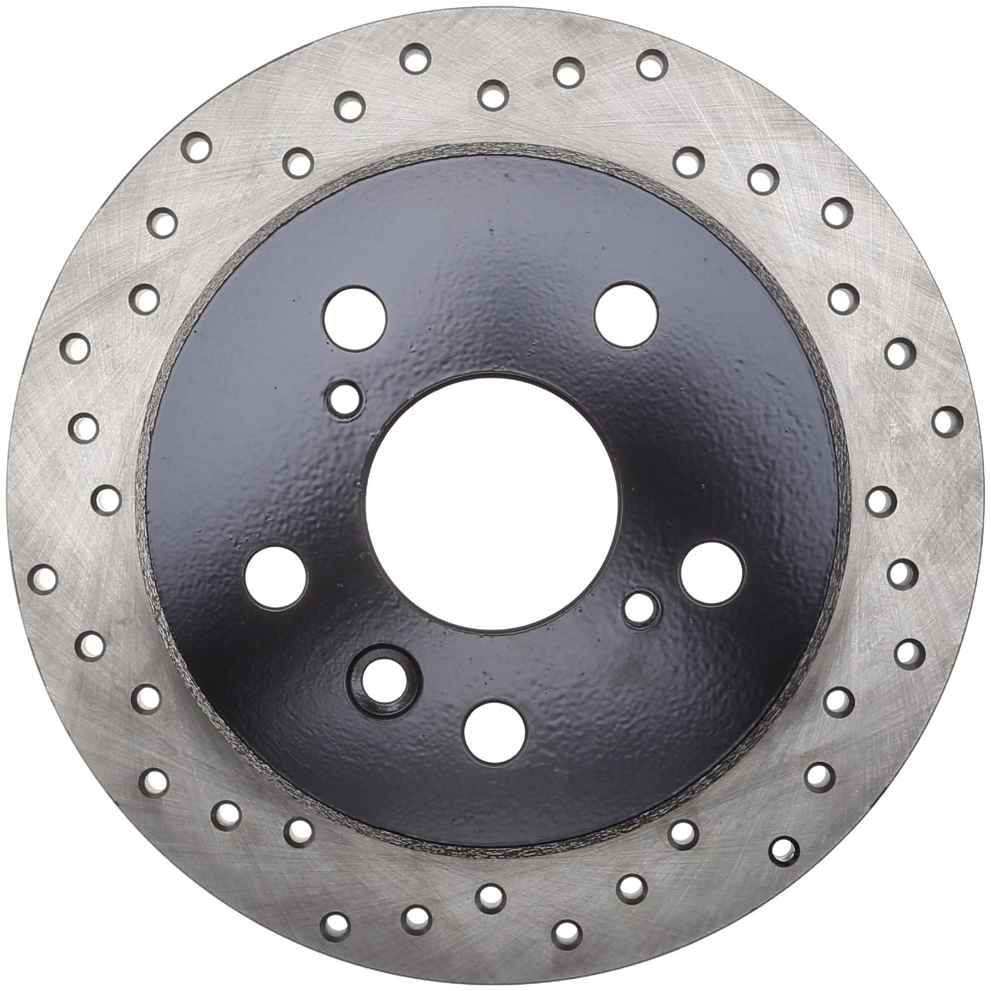 StopTech Sport Cross Drilled Brake Rotor; Rear Right