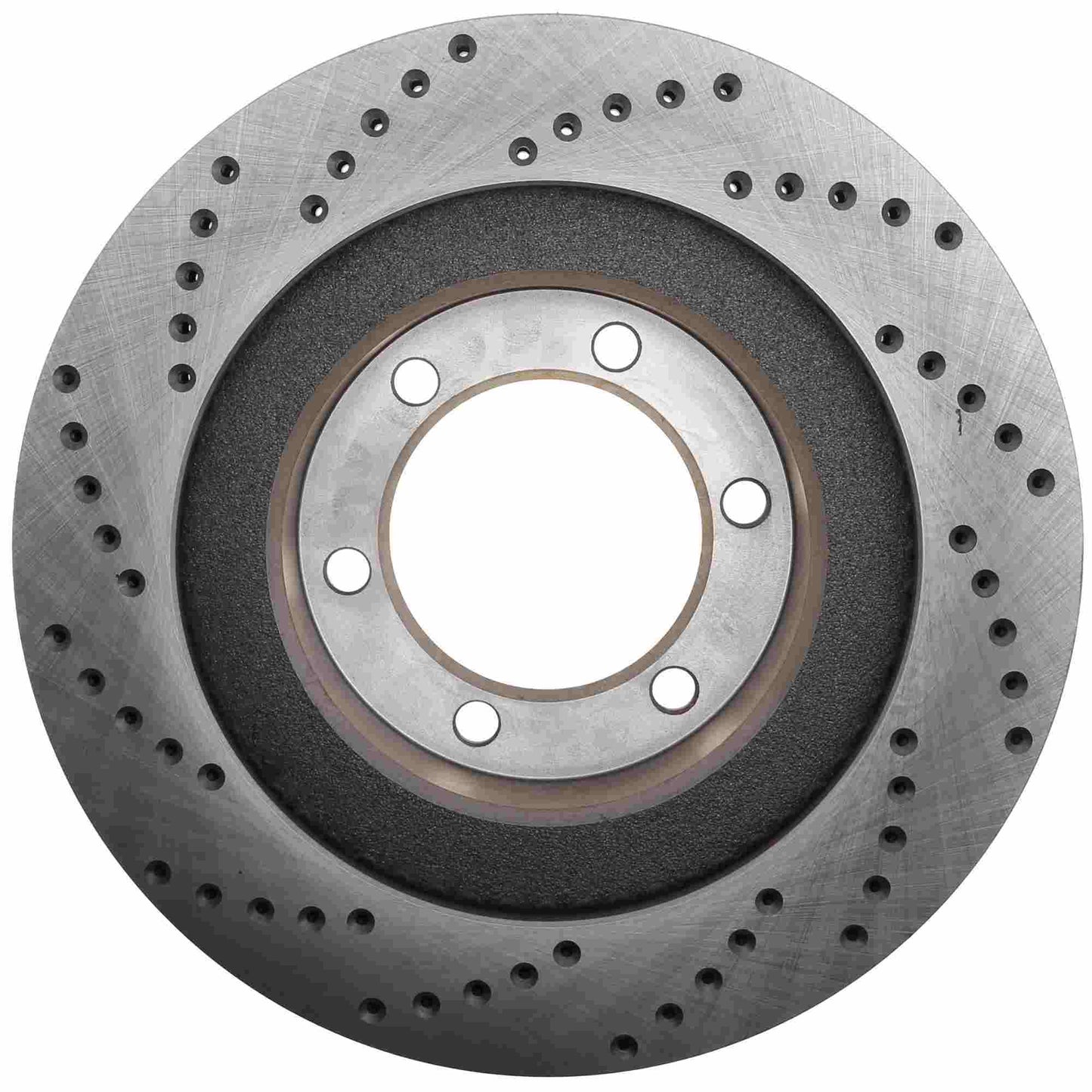 StopTech Sport Cross Drilled Brake Rotor; Front Left