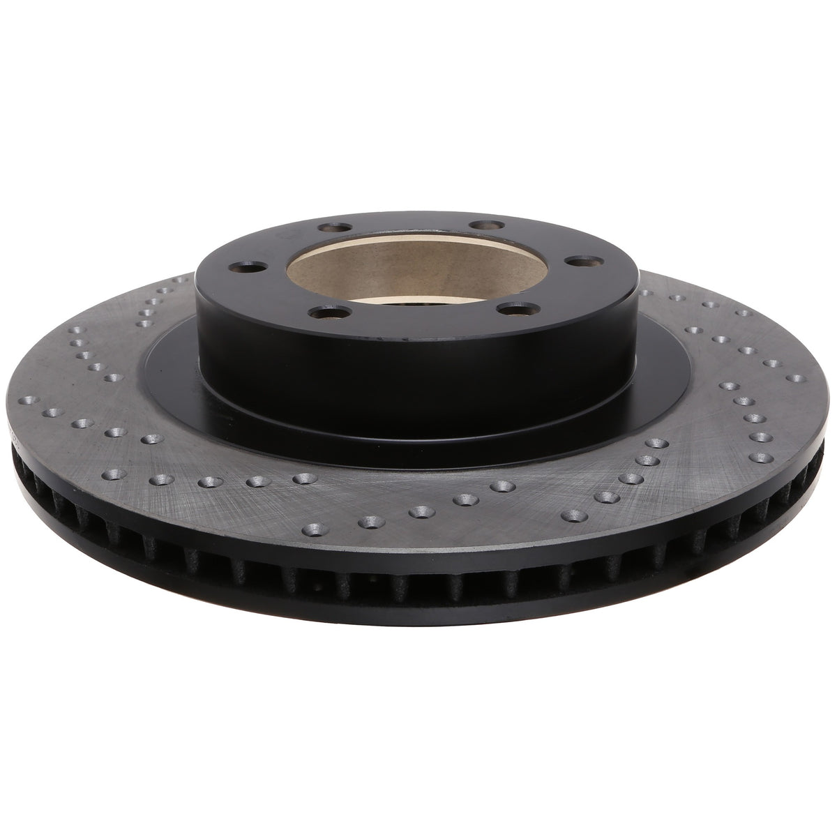 StopTech Sport Cross Drilled Brake Rotor; Front Right