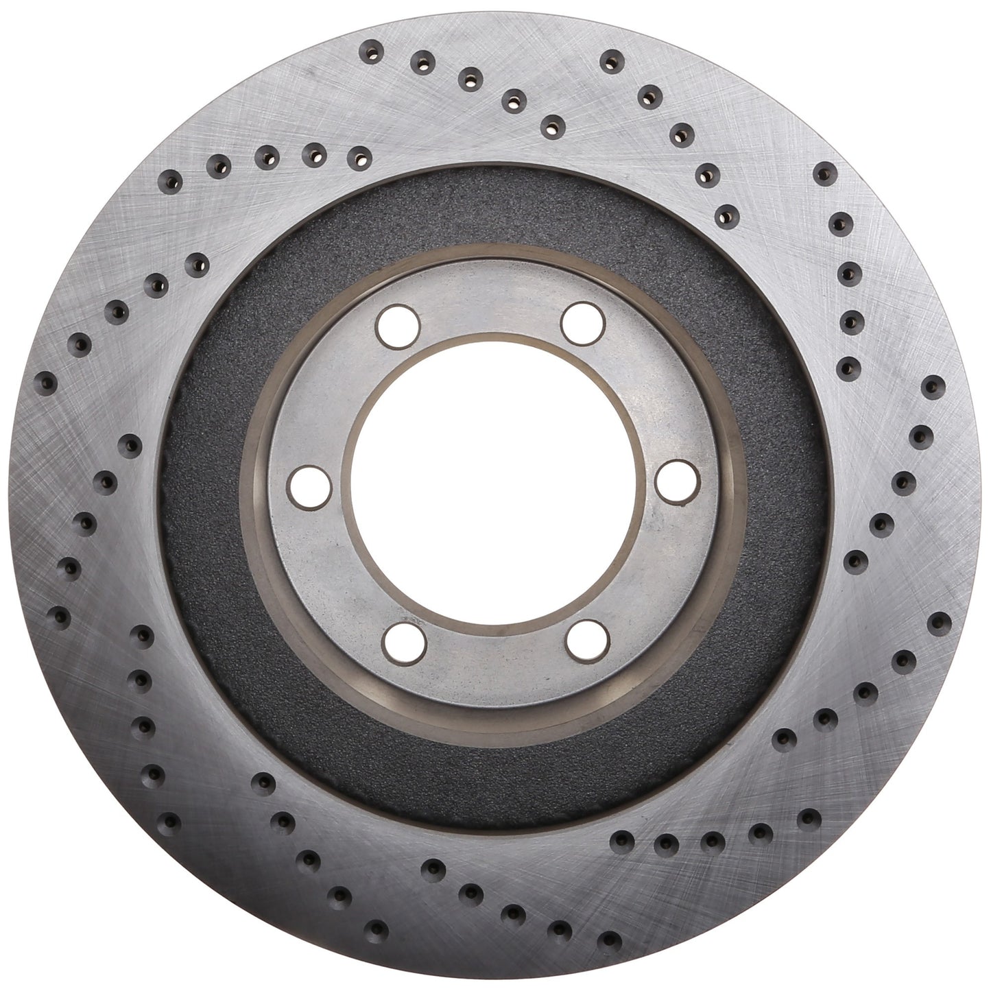 StopTech Sport Cross Drilled Brake Rotor; Front Right