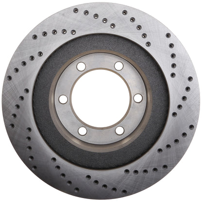 StopTech Sport Cross Drilled Brake Rotor; Front Right