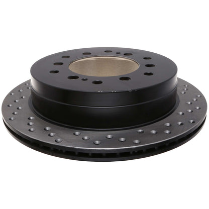 StopTech Sport Cross Drilled Brake Rotor; Rear Left