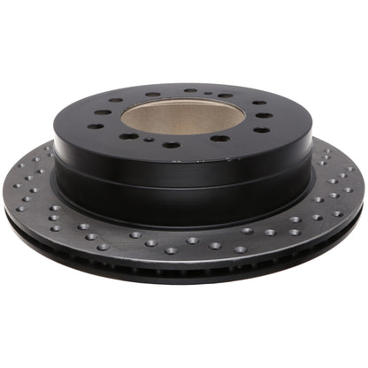 StopTech Sport Cross Drilled Brake Rotor; Rear Left