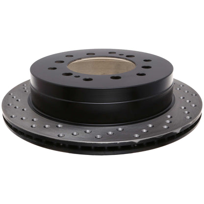 StopTech Sport Cross Drilled Brake Rotor; Rear Right