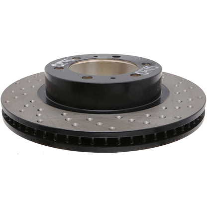 StopTech Sport Cryo Cross Drilled Brake Rotor; Front Left