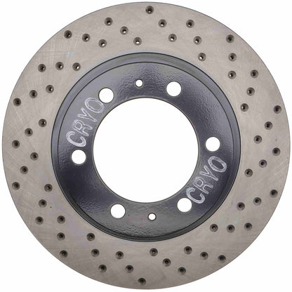 StopTech Sport Cryo Cross Drilled Brake Rotor; Front Left