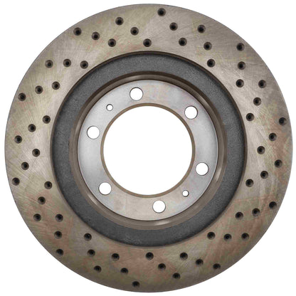 StopTech Sport Cryo Cross Drilled Brake Rotor; Front Right